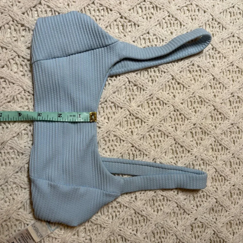 L*Space Jess Blue Bikini Top Swimwear – Women’s XS - NWOT‎